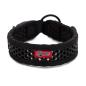 Preview: SOFTY Halsband | Länge: 35-41cm | Breite: 3,8cm | Farbe: schwarz/schwarz